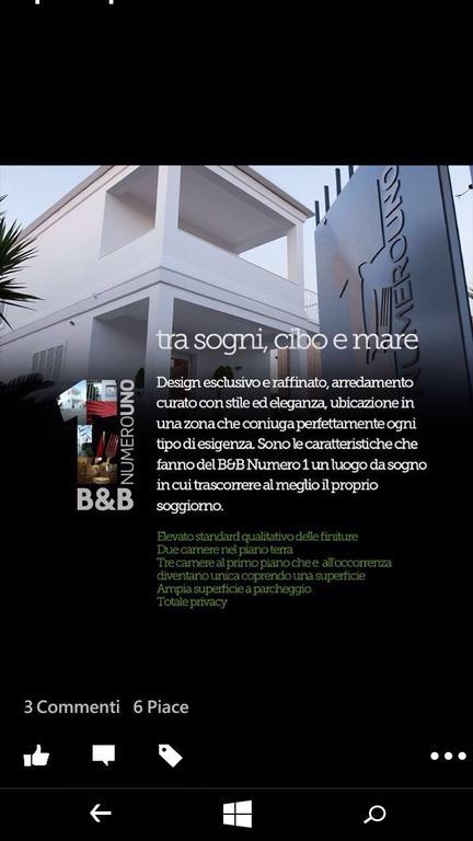 B&B Numero Uno Bisceglie Bagian luar foto